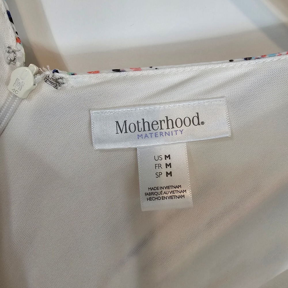 Motherhood Maternity Maxi Dress Medium Sleeveless Floral Print Summer - Picture 2 of 7